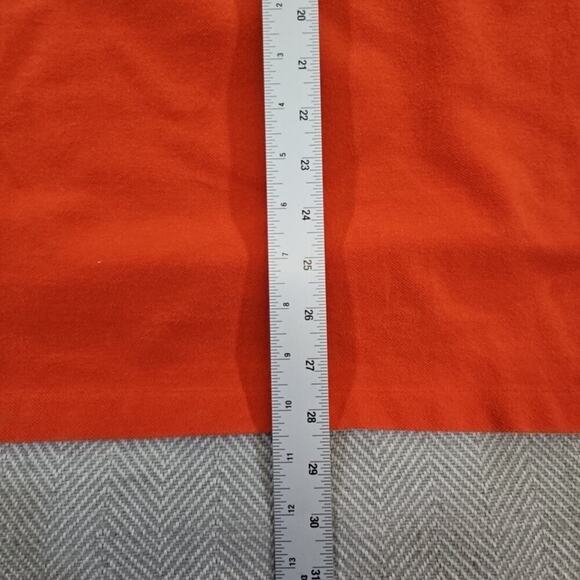 Polo Ralph Lauren Rugby Shirt Men's Large Orange Pony Long Sleeve Cotton Y2K - Picture 12 of 16